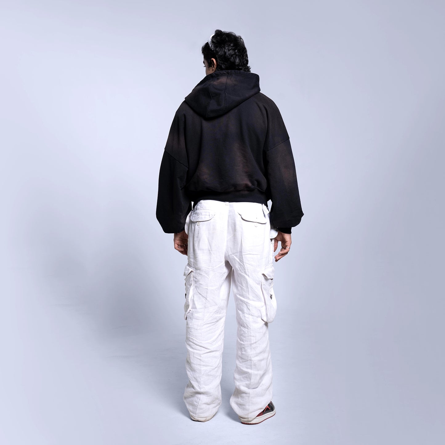 Ink Black Street Oversized Hoodie