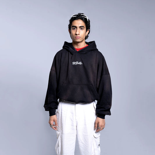 Ink Black Street Oversized Hoodie